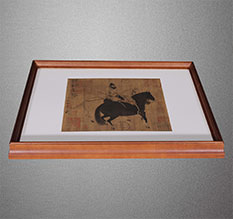 清水河书画装裱配框服务案例